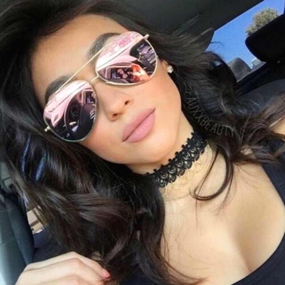 LIKE NEW RayBan Aviator RB3025 Copper Pink Mirror Lens Ray ban Sunglasses